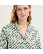 Pyjama en coton Camille jade