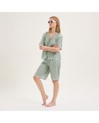 Pyjama en coton Camille jade