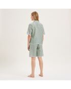 Pyjama en coton Camille jade