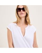 Chemise de nuit en coton Apolline blanche