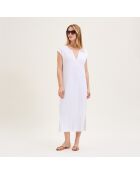 Chemise de nuit en coton Apolline blanche