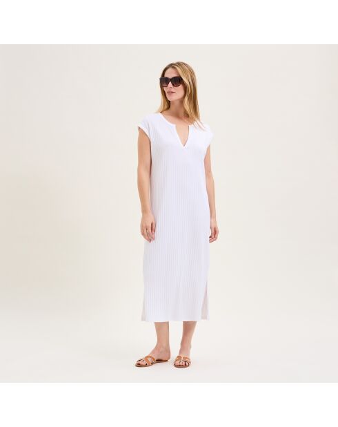 Chemise de nuit en coton Apolline blanche