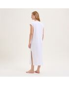 Chemise de nuit en coton Apolline blanche