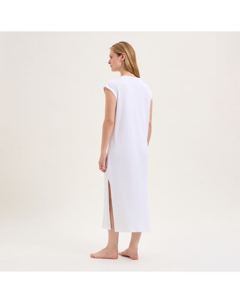 Chemise de nuit en coton Apolline blanche