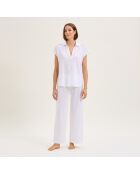 Pyjama en coton Mathilde blanc