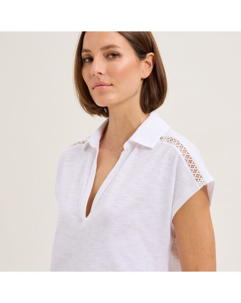 Pyjama en coton Mathilde blanc