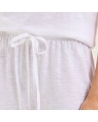 Pyjama en coton Mathilde blanc