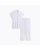 Pyjama en coton Mathilde blanc