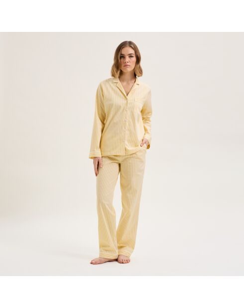 Pyjama en coton Essentiv paille