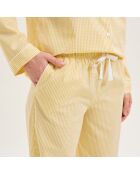 Pyjama en coton Essentiv paille