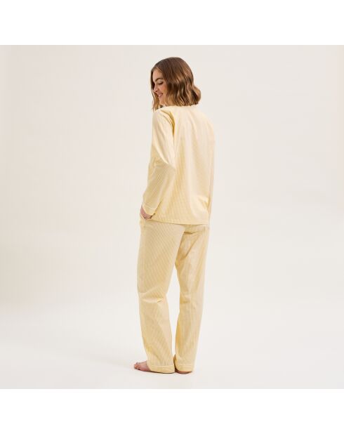 Pyjama en coton Essentiv paille