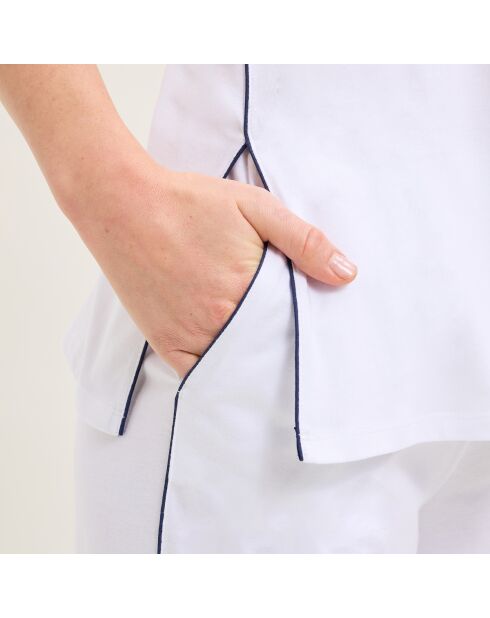 Pyjama en coton Eleonore blanc