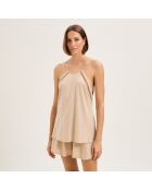 Pyjama en coton Mathilde dune