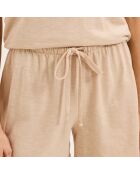 Pyjama en coton Mathilde dune