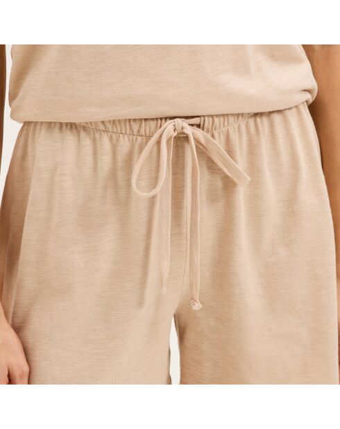 Pyjama en coton Mathilde dune