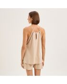 Pyjama en coton Mathilde dune