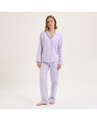 Pyjama en coton Essentiv mauve