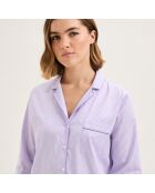 Pyjama en coton Essentiv mauve