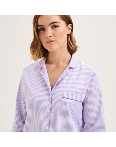 Pyjama en coton Essentiv mauve