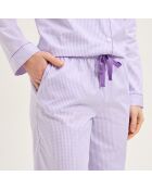 Pyjama en coton Essentiv mauve