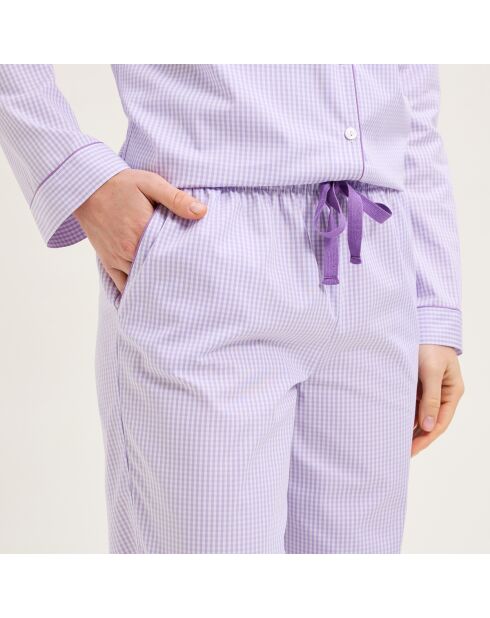 Pyjama en coton Essentiv mauve