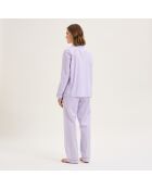 Pyjama en coton Essentiv mauve