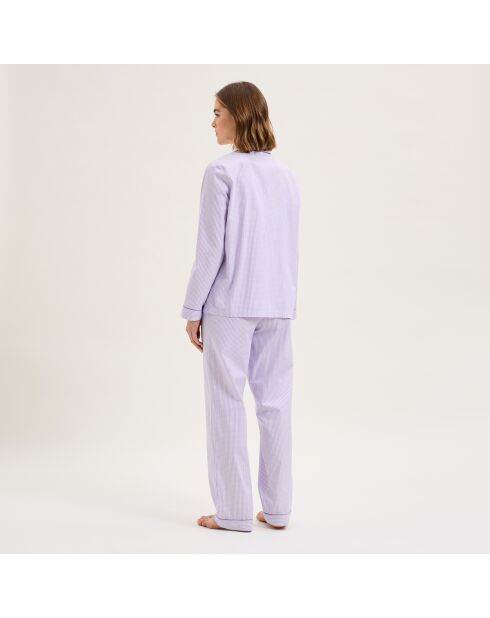 Pyjama en coton Essentiv mauve
