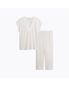 Pyjama en coton Romane écru