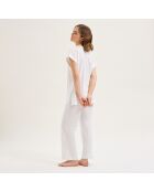 Pyjama en coton Romane écru