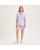Pyjama en coton Essentiv mauve