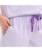 Pyjama en coton Essentiv mauve