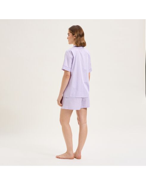 Pyjama en coton Essentiv mauve