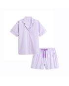 Pyjama en coton Essentiv mauve