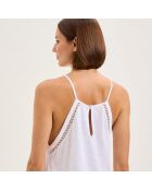 Nuisette en coton Mathilde blanche