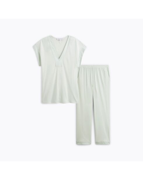 Pyjama en coton Romane jade
