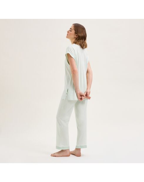 Pyjama en coton Romane jade