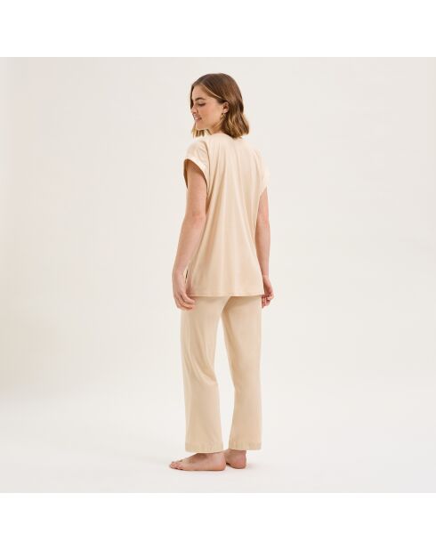 Pyjama en coton Romane dune