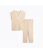 Pyjama en coton Romane dune