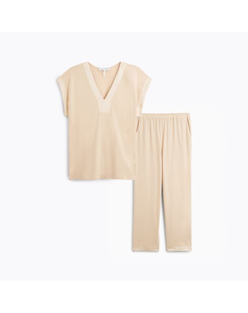 Pyjama en coton Romane dune