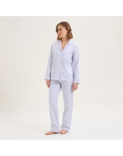 Pyjama en coton Essentir bleu