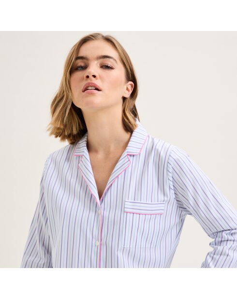 Pyjama en coton Essentir bleu