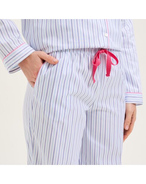 Pyjama en coton Essentir bleu