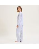 Pyjama en coton Essentir bleu