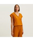 Pyjama en coton Lipsi cuivre