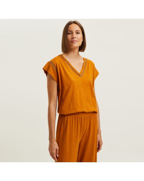 Pyjama en coton Lipsi cuivre