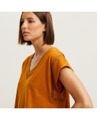 Pyjama en coton Lipsi cuivre