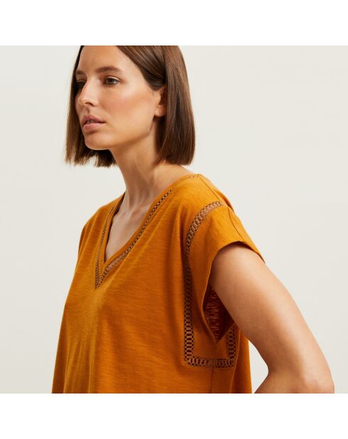 Pyjama en coton Lipsi cuivre