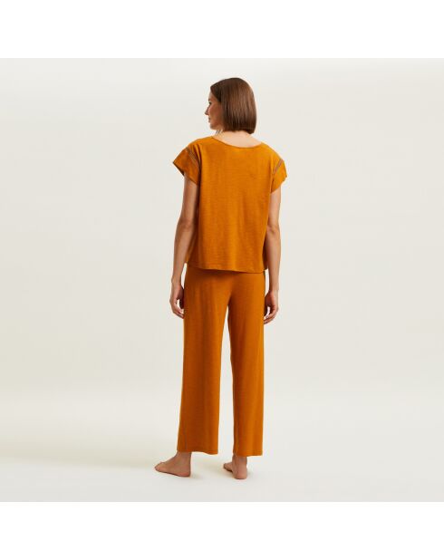 Pyjama en coton Lipsi cuivre