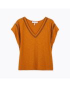 Pyjama en coton Lipsi cuivre