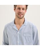 Pyjama en coton Henri bleu